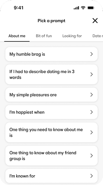 Bumble prompts refresh